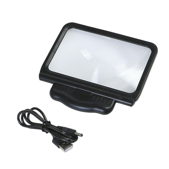 Magnifier for Stamp Coin Inspection Book Reading Magnifying Glass with LED Light