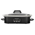 thumbnail image 1 of Magnifique 4 Quart Casserole Digital Slow Cooker, Premium Ceramic Bakeware for Oven,Black, 1 of 5