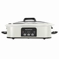 thumbnail image 1 of Magnifique 4 Quart Casserole Digital Slow Cooker, Premium Ceramic Bakeware for Oven,White, 1 of 6