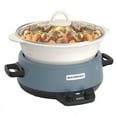 thumbnail image 1 of Magnifique 5-Quart Slow Cooker with Stoneware Manual Warm Setting, Blue, 1 of 1