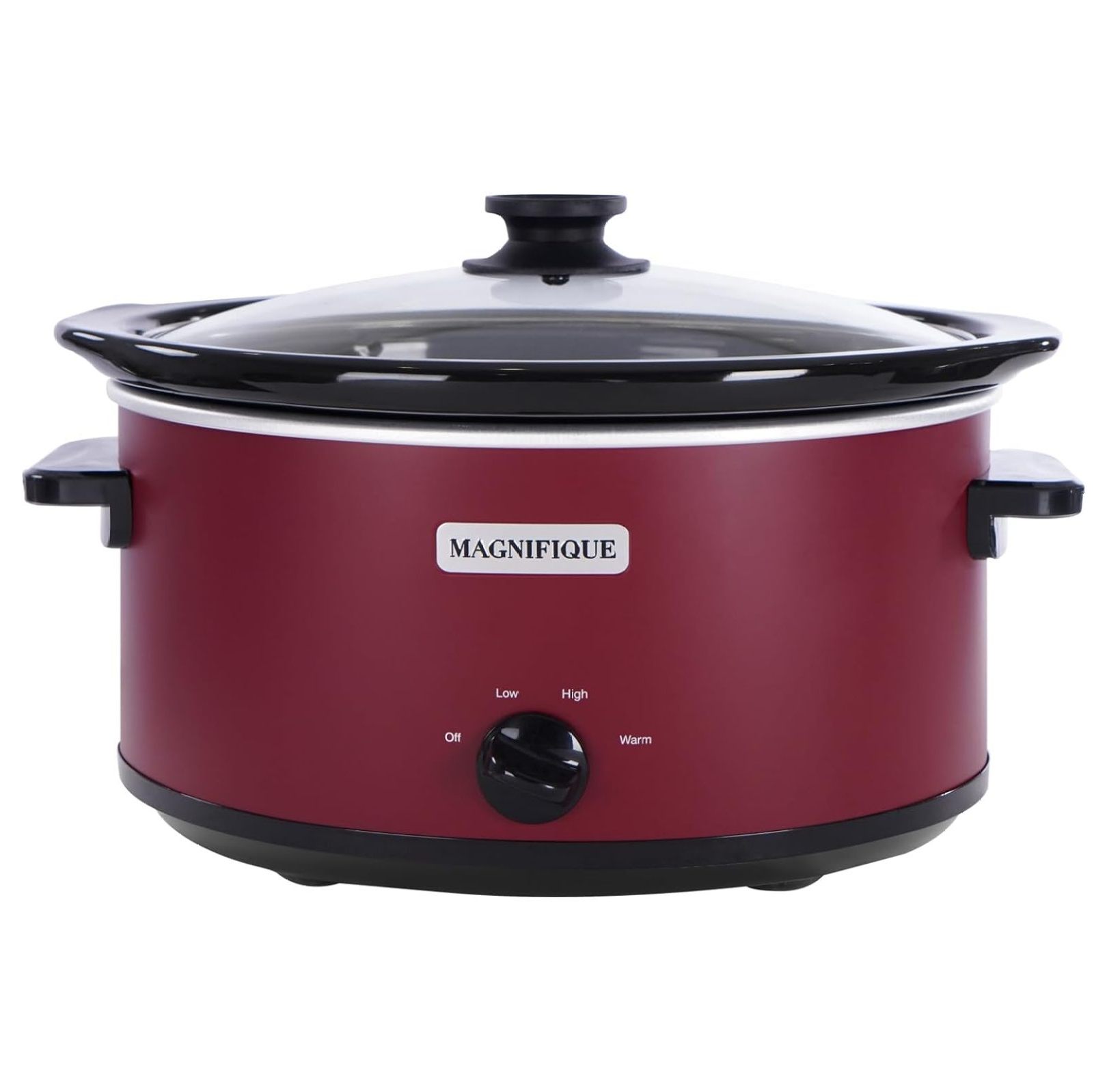Magnifique 7 Quart Slow Cooker Oval Manual Pot Food Warmer with 3