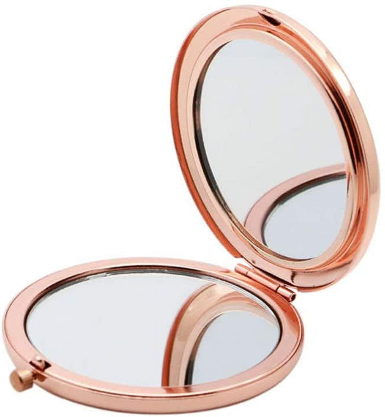 Small Compact Mirror Folding Pocket Makeup Mirror Round Hand Held Mirror  Cosmetic Magnifying Compact Mirror Rhinestone Mirror with 1X/2X  Magnification for Women Girls Travel (Assorted Colors, 12 Pcs) Assorted  Colors 12