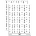 thumbnail image 1 of Magnifying Glass 200+ Round Stickers - White - Gloss Finish - 0.50" Size, 1 of 3