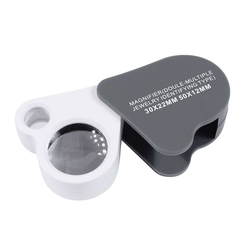 Magnifying Glass 30X 50X for Jewelry Coin Inspection Pocket Magnifying ...