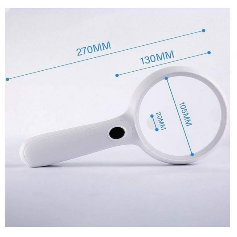 Large 14 Led Handheld Magnifying Glass With Light -5X Lens - Best