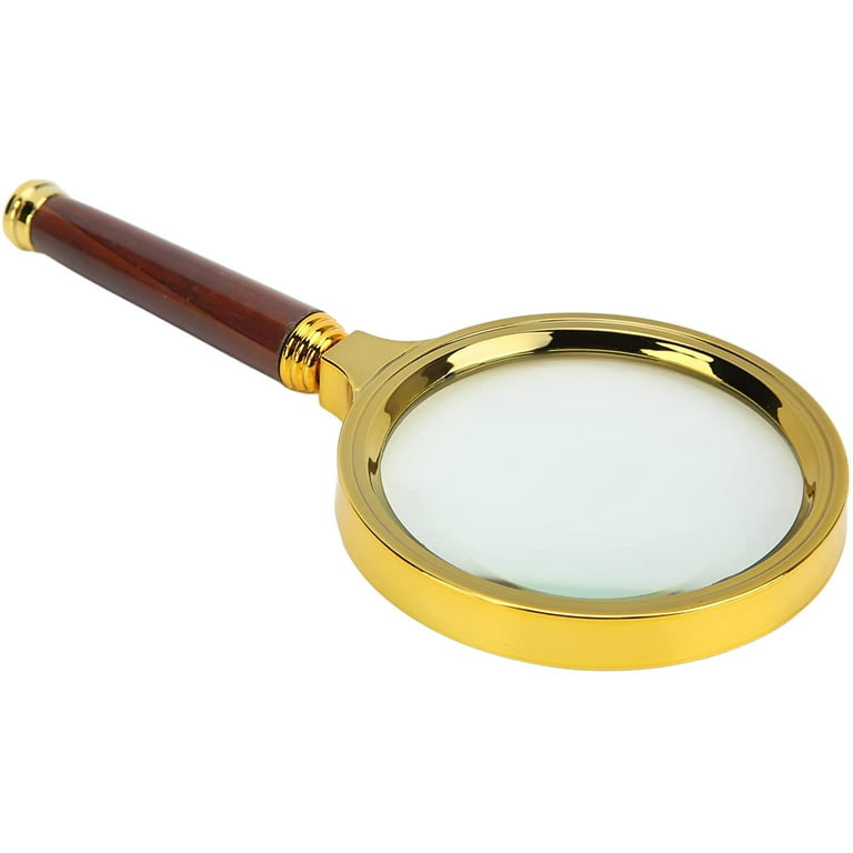 Magnifying Glass Handheld Magnifying Glass Optical Glass High Transparency Ultra Clear Small Magnifying Glass for Reading Learning Classroom Science