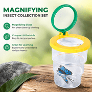 Magnifying Glass Insect Collection Set, Compact and Portable, Bug Magnifier Container Insect Viewer Collecting Kit. Making It a Great Tool for Understanding Various Insects.