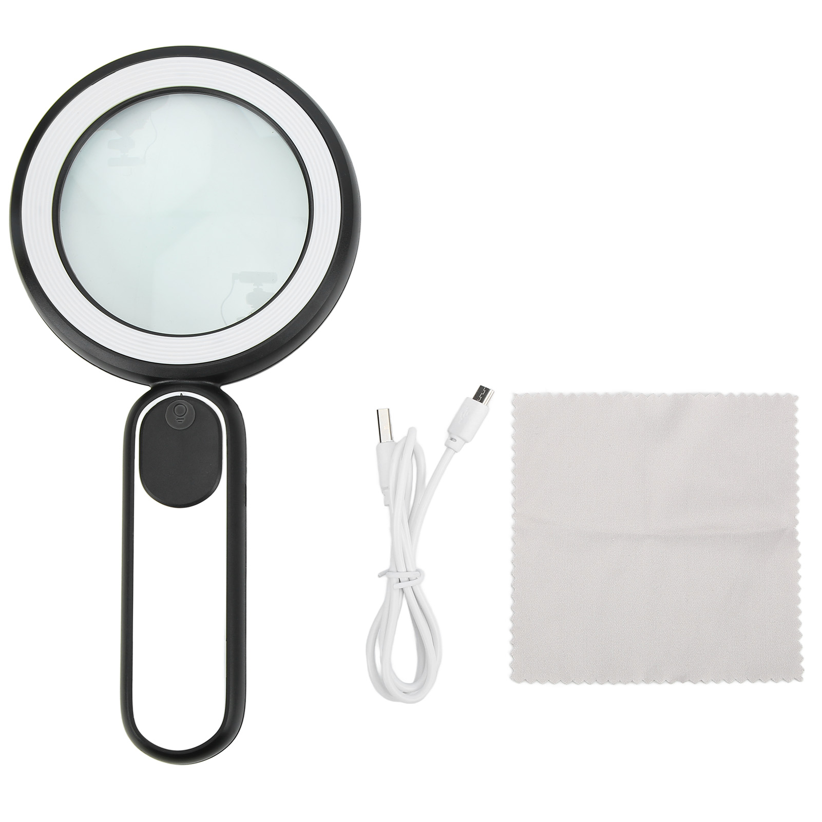 Magnifying Glass LED 10X Magnification Magnifier Lens Adjustable for ...