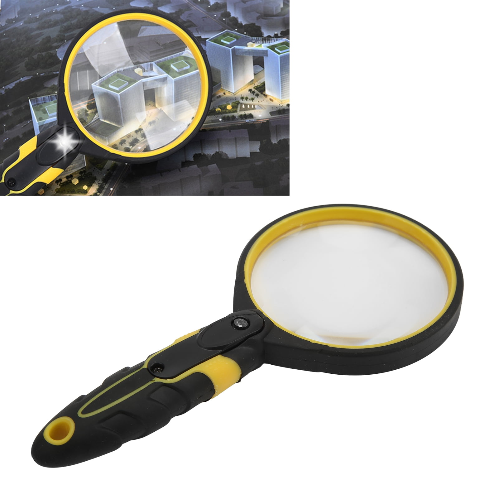 Magnifying Glass, LED Magnifying Glass 5X Seniors Ergonomic Handheld