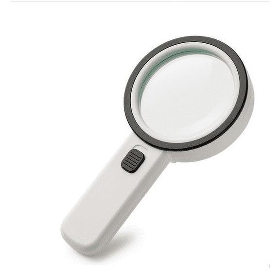 Magnifying Glass with Light,Handheld Large Magnifying Glass 12 LED Illuminated Lighted Magnifier for Macular Degeneration, Seniors Reading, Soldering, Inspection, Coins, Jewelry, Exploring