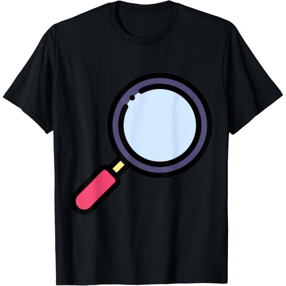 Magnifying Glass Magnifier Search Find T-Shirt