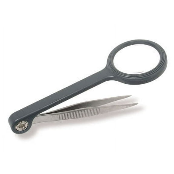 Magnifying Glass Tweezers Steel Tool Splinters Loupe First Aid New Survival Kit