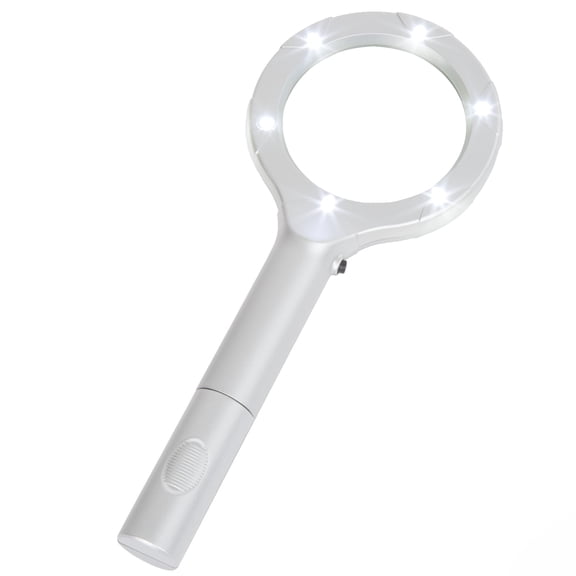 Equate Magnifier Portable 5x Power LED Lighted Aspheric Acrylic Lens ...