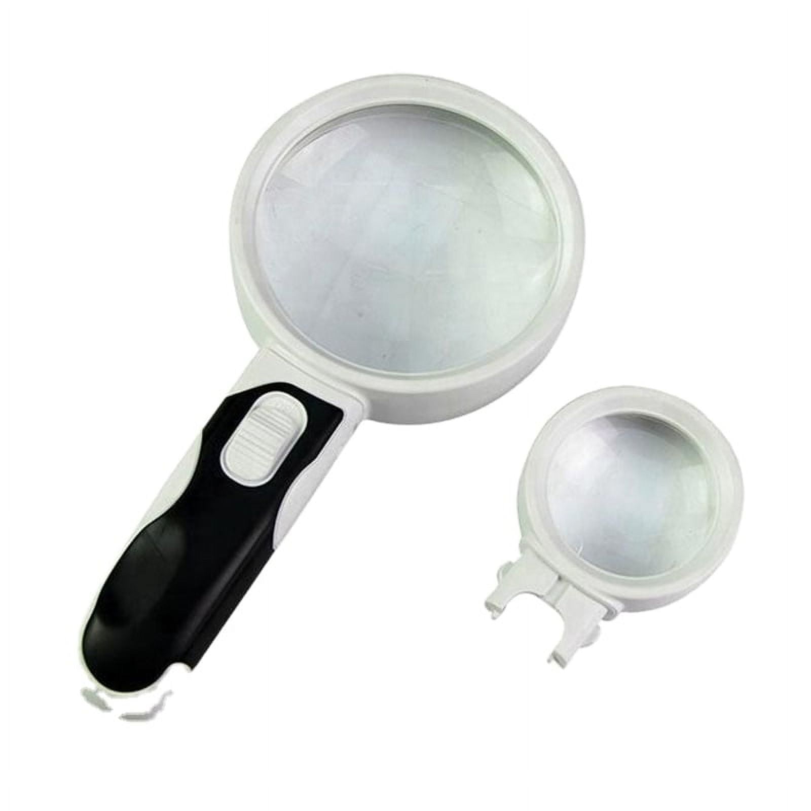 Magnifying Glass with LED Lights 2.5X/10X Handheld Magnifier Loupe for