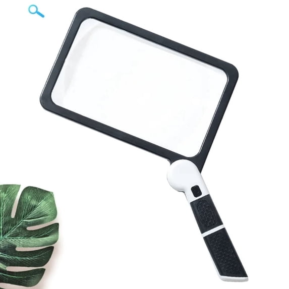 Magnifying Glass with Light, Handheld Full Page Magnifier for Reading, Lightweight Magnifier for Seniors