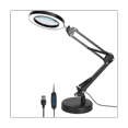 Magnifying Glass with Light and Stand, 10X Magnifying Lamp, 2In1 Desk