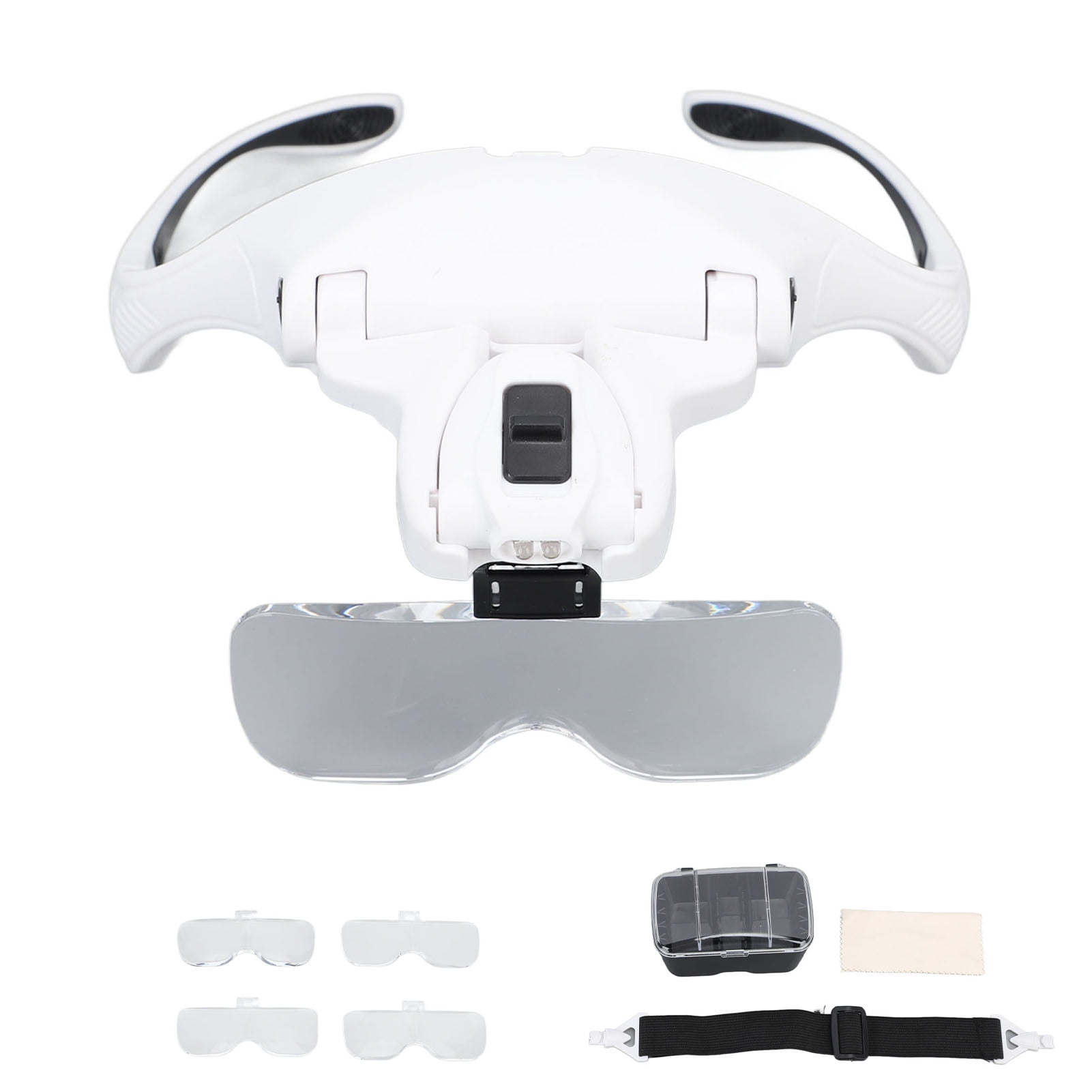 Magnifying Glasses for Eyelash Extensions with 2 LED Light Headband
