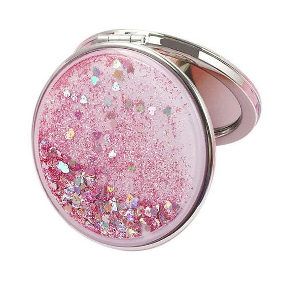 Magnifying Makeup Cosmetic Compact Folding Mirror for Purse Handbag T