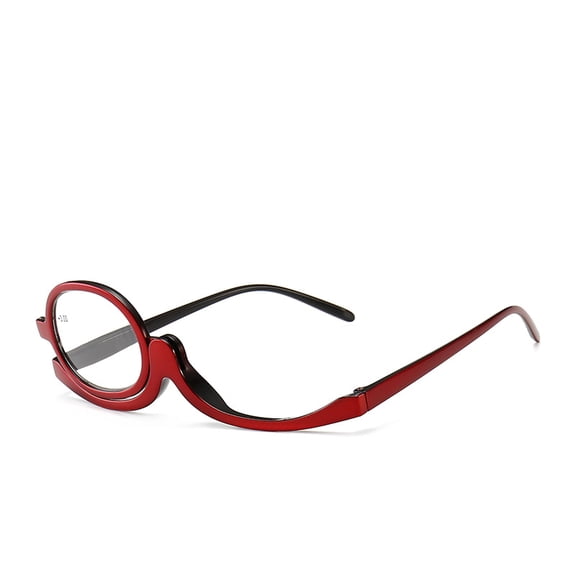 Magnifying Makeup Glasses for Women & Men HD Flip Down Lenses for Eyeliner, Mascara, Reading+4.0