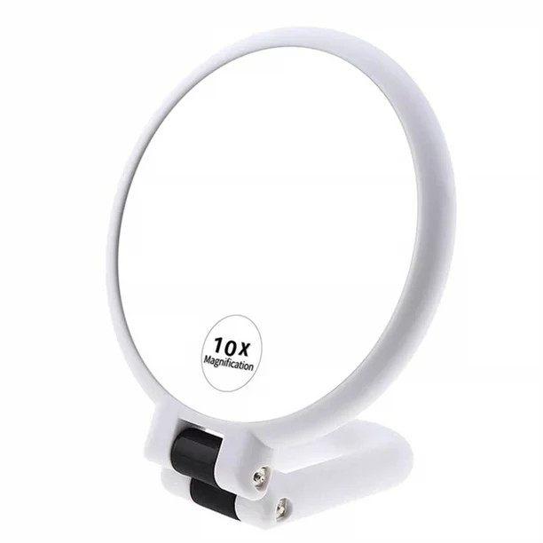 Magnifying Mirror, 10X Hand Mirror with Handle for Travel Magnifying