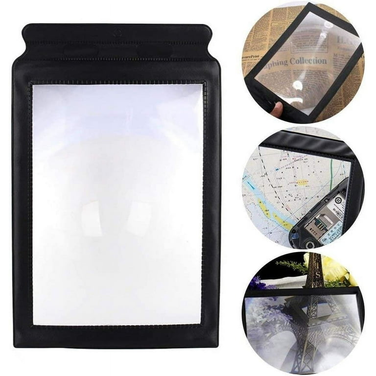 1pc Book Magnifier, Magnifying Glass For Reading Large Sheet Magnifier  Reading Aid Glass, 3X Page Magnifying Lens, Reading Magnifier For The  Elderly (Carrying), Magnifying Lens Single Lens