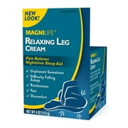 Magnilife Relaxing Pain Reliever Leg Cream Nighttime Sleep Aid, 4oz, 2-Pack