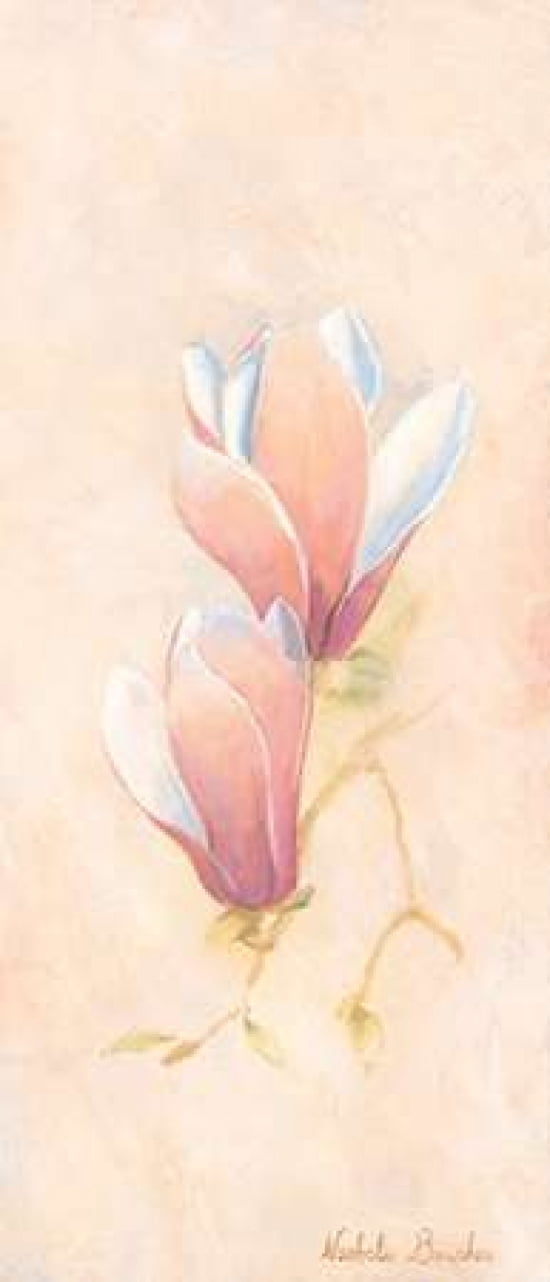 Magnolia 1-3 Canvas Art - Nathalie Boucher (10 x 20)