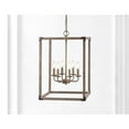 thumbnail image 1 of JONATHAN Y Magnolia 16.2" 6-Light Adjustable Iron Rustic Farmhouse LED Pendant, Brown, 1 of 8
