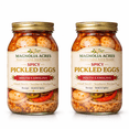 thumbnail image 1 of Magnolia Acres Spicy Pickled Eggs, 2 Pack (32 oz Jars), Southern Style Bold Flavor, High Protein Snack, Small Batch, South Carolina Inspired, 1 of 5