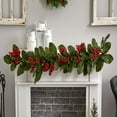 thumbnail image 1 of Nearly Natural 5ft. Magnolia Berry Pine Artificial Garland, 1 of 4