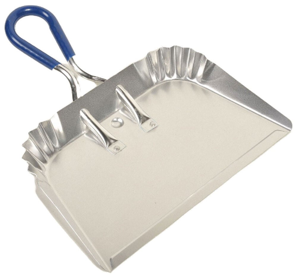 Amaroq Large Silver Aluminum Dustpan with Reinforced Corners
