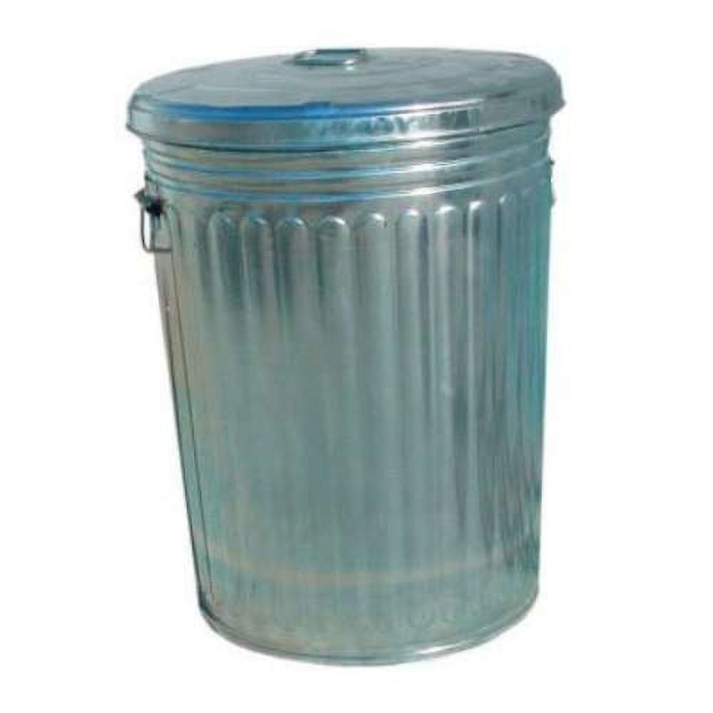 Vintage galvanized 30 gallon garbage trash can w/side handles (NO LID) -  household items - by owner - housewares sale