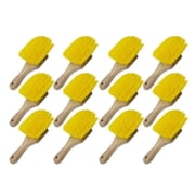 Magnolia Brushes - 8 Hardwood Fender Brush - Yellow Plastic - Full Case 12 brushes