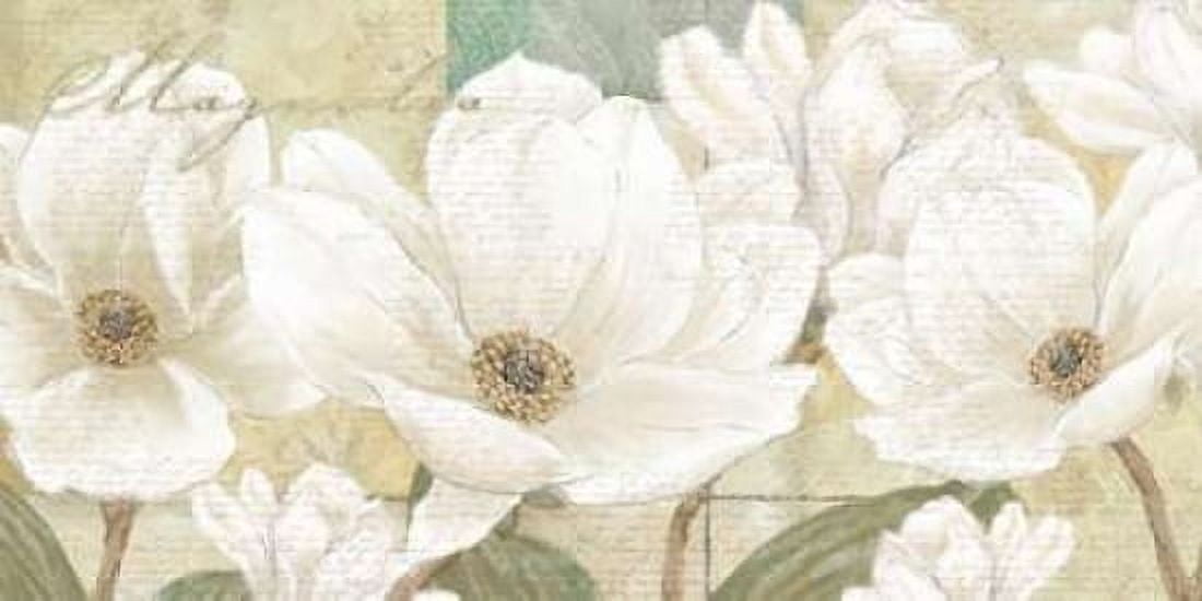 Magnolia Canvas Art - Wood Linda (10 x 20)