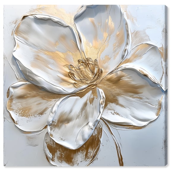 Magnolia Canvas Elegant Floral Wall Art by Art Remedy, Gallery Wrapped, 24" x 36"