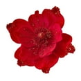 thumbnail image 1 of Magnolia Christmas Tree Decoration Velvet Flannel Fabric Flower Glitter Diy, 1 of 9