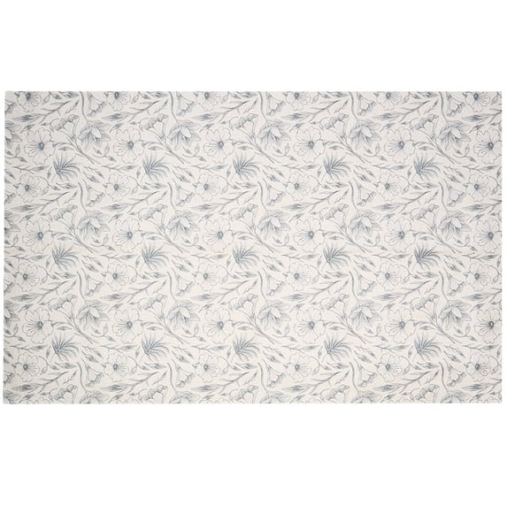 Washable Magnolia Floral Rugs or Runner