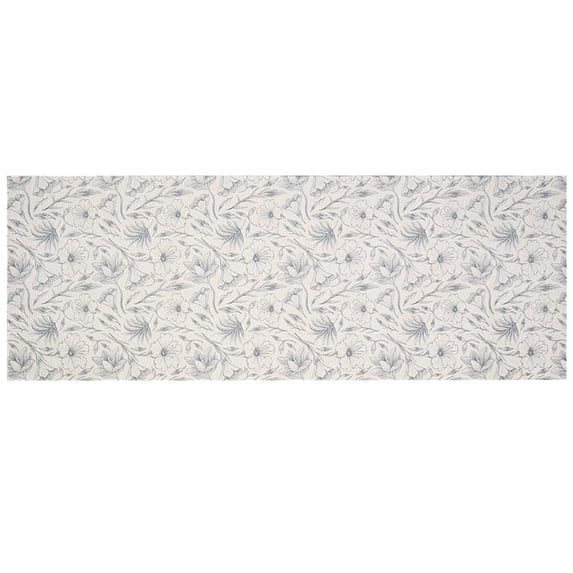 Washable Magnolia Floral Rugs or Runner