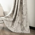 thumbnail image 1 of VOGOL Magnolia Flower Blackout Curtains for Bedroom, Grommet Thermal Insulated Room Darkening Curtains for Living Room Patio Door Window Drapes, 2 Panels, W52 x L84, Grey, 1 of 8