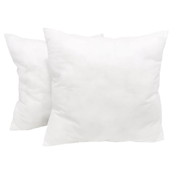 Magnolia Foam Supply Pillow Insert for Decorative, Bed or Couch Throw Pillows - White, Set of 2 - 18" L x 18" W