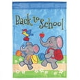 thumbnail image 1 of Magnolia Garden Back to School Elephants 13 x 18 Inch Polyester Garden Flag, 1 of 2