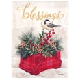 thumbnail image 1 of Magnolia Garden Blessings Vintage Basket 13 x 18 Polyester Outdoor Hanging Garden Flag, 1 of 2