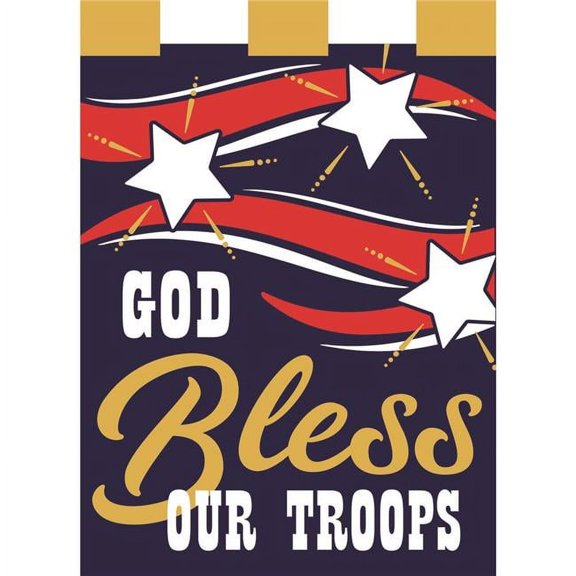 Magnolia Garden Flags  13 x 18 in. Support Our Troops Polyester Garden Flag