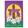 thumbnail image 1 of Magnolia Garden Flags M010010 13 x 18 in. Easter Cross Risen Polyester Garden Flag, 1 of 1