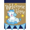 thumbnail image 1 of Magnolia Garden Flags M010022 13 x 18 in. Welcome Home Baby Boy Polyester Garden Flag, 1 of 1