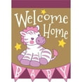 thumbnail image 1 of Magnolia Garden Flags M010023 13 x 18 in. Welcome Home Baby Girl Polyester Garden Flag, 1 of 2