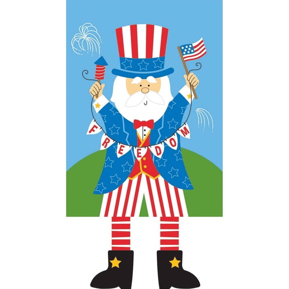 Magnolia Garden Flags M010073 Uncle Sam Polyester Garden Flag