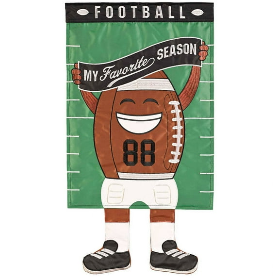 Magnolia Garden Football My Favorite Season 13 x 24 Inch Polyester Crazy Legs Garden Flag