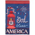 thumbnail image 1 of Magnolia Garden God Bless America Patriotic Lantern 29 x 42 Inch Polyester Garden Flag, 1 of 2