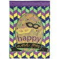 thumbnail image 1 of Magnolia Garden Happy Mardi Gras Mask Medallion 29 x 42 Inch Polyester Garden Flag, 1 of 1